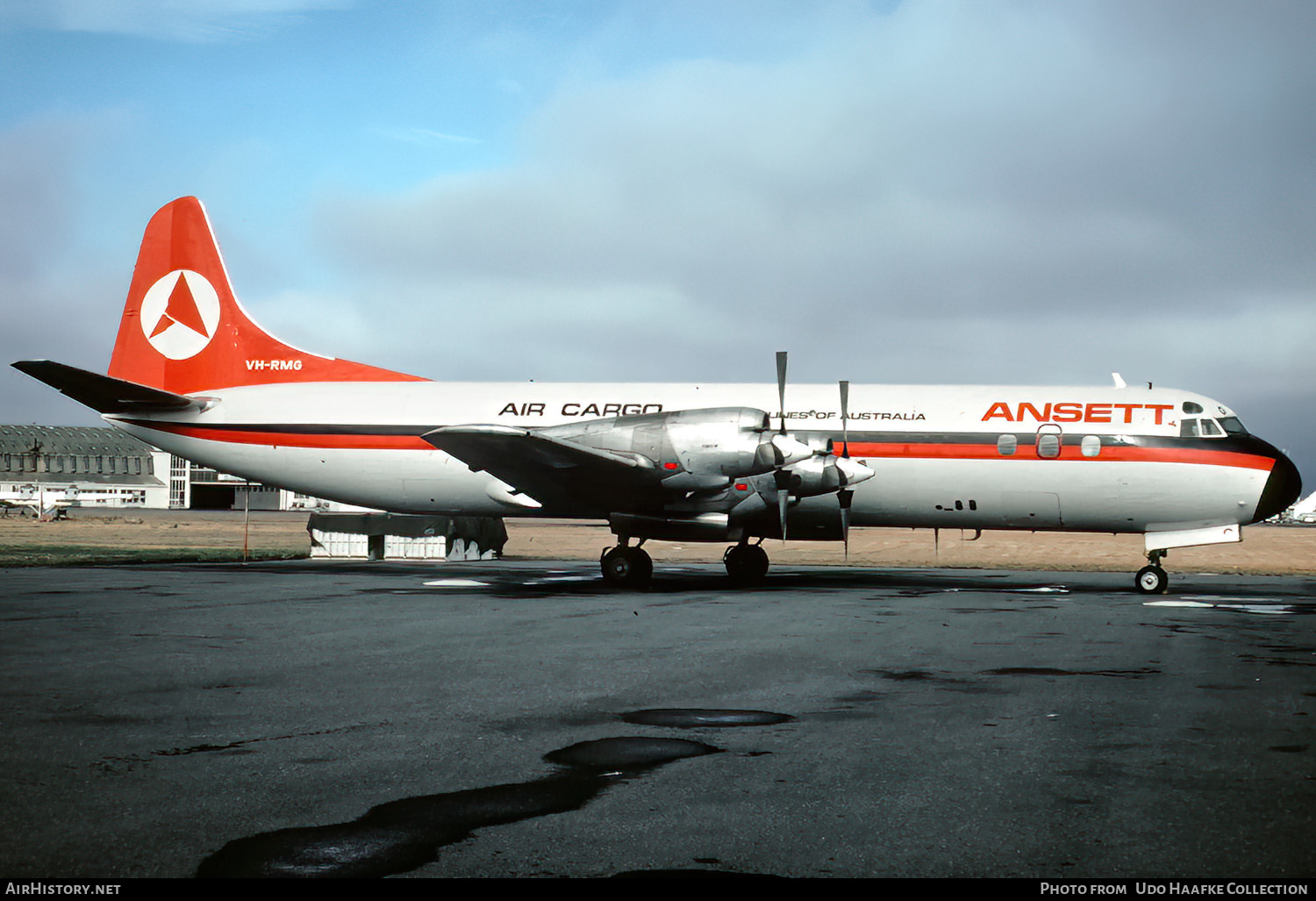 Aircraft Photo of VH-RMG | Lockheed L-188A(F) Electra | Ansett Airlines of Australia Air Cargo | AirHistory.net #511267