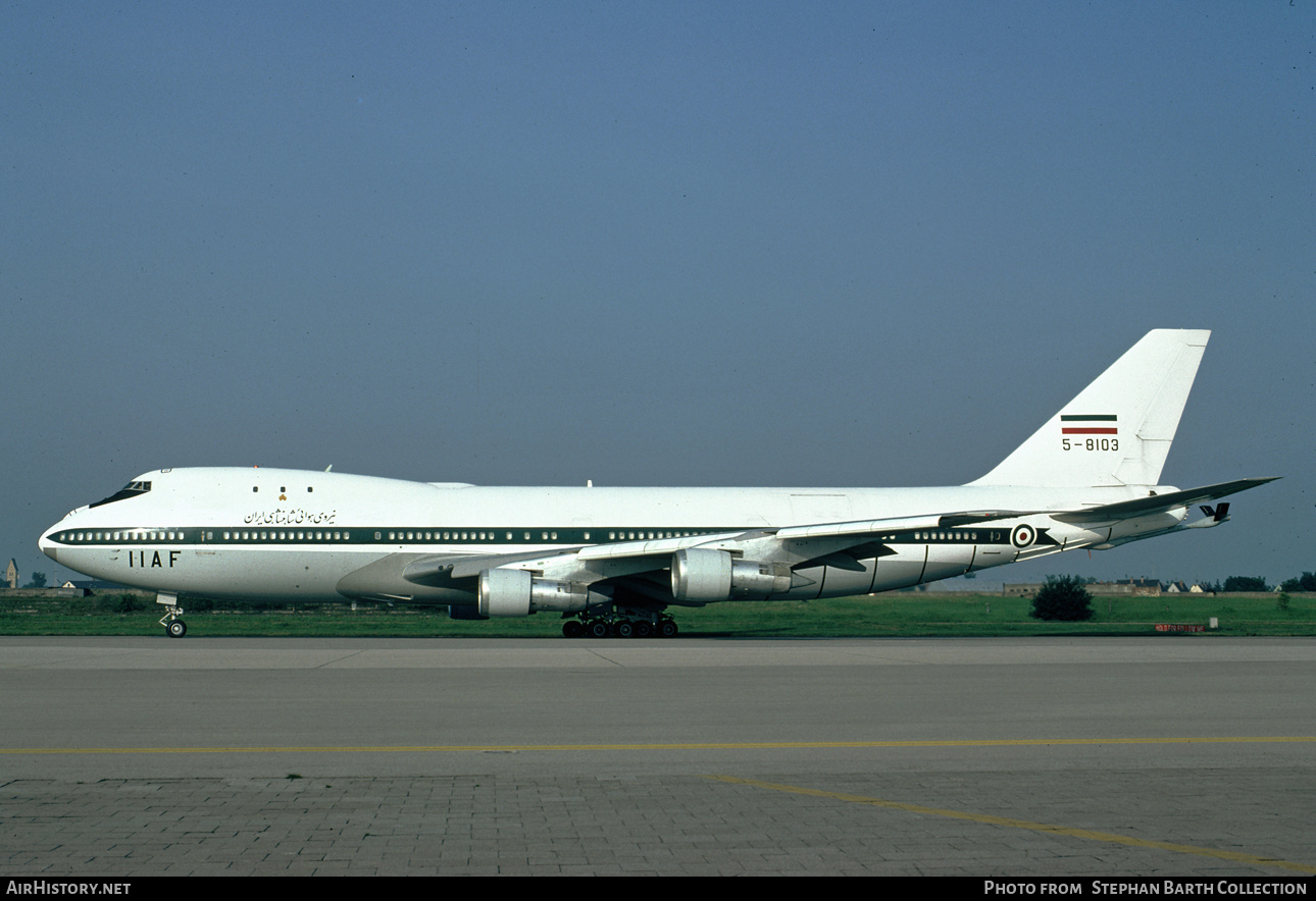 Aircraft Photo of 5-8103 / 103 | Boeing 747-131(F) | Iran - Air Force | AirHistory.net #511282