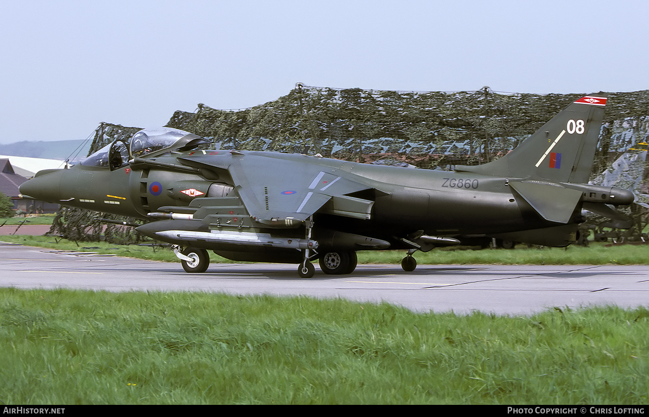 Aircraft Photo of ZG860 | British Aerospace Harrier GR7 | UK - Air Force | AirHistory.net #511287