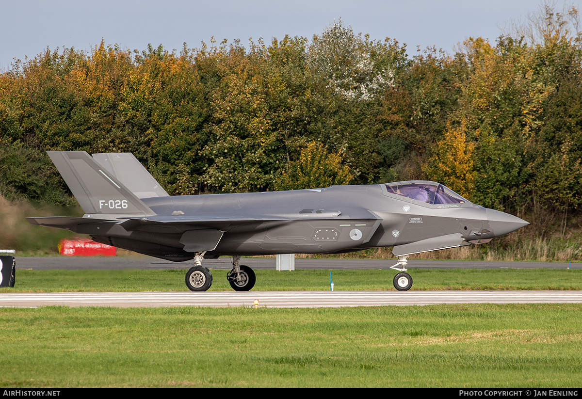 Aircraft Photo of F-026 | Lockheed Martin F-35A Lightning II | Netherlands - Air Force | AirHistory.net #511303