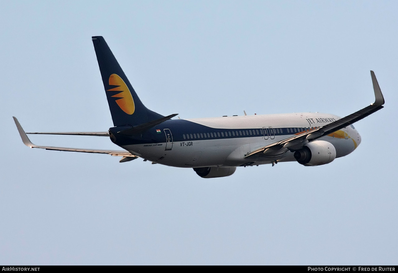Aircraft Photo of VT-JGR | Boeing 737-85R | Jet Airways | AirHistory.net #511350