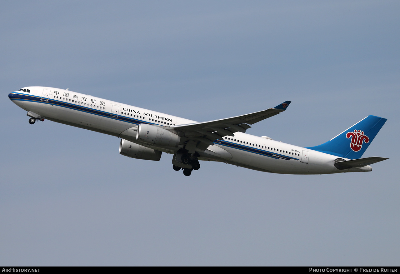 Aircraft Photo of B-300U | Airbus A330-343E | China Southern Airlines | AirHistory.net #511351
