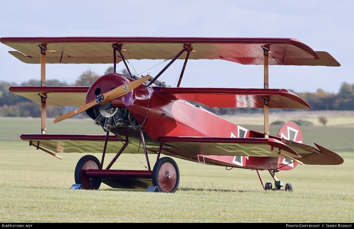 Aircraft Photo of G-FOKK / 477/17 | Fokker Dr.1 (replica) | Germany - Air Force | AirHistory.net #511354