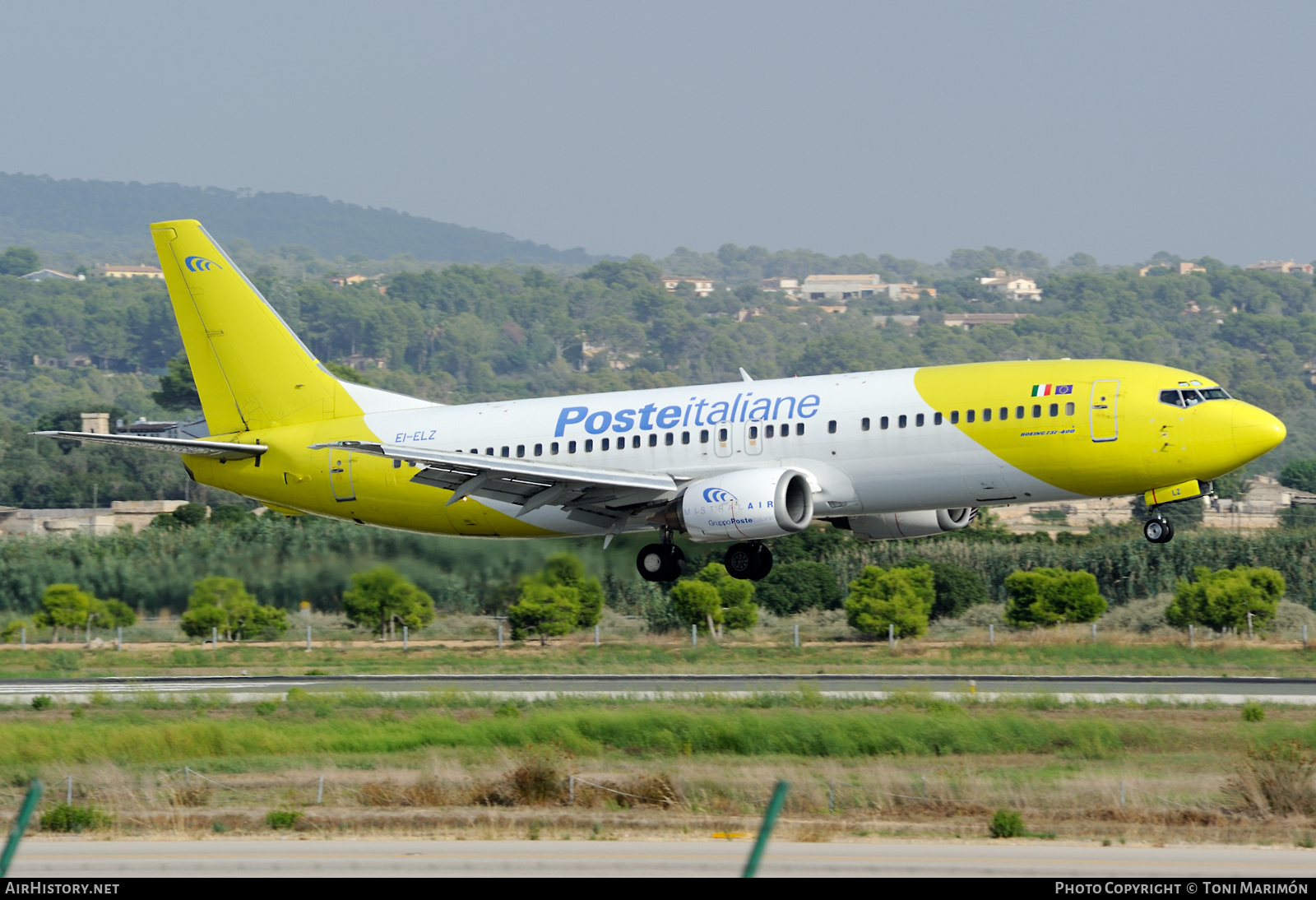 Aircraft Photo of EI-ELZ | Boeing 737-4Q8 | Poste Italiane | AirHistory.net #511358