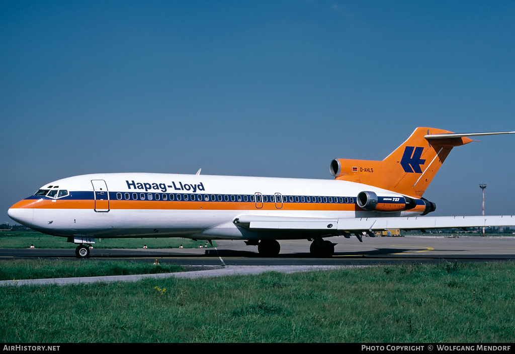 Aircraft Photo of D-AHLS | Boeing 727-89 | Hapag-Lloyd | AirHistory.net #511411