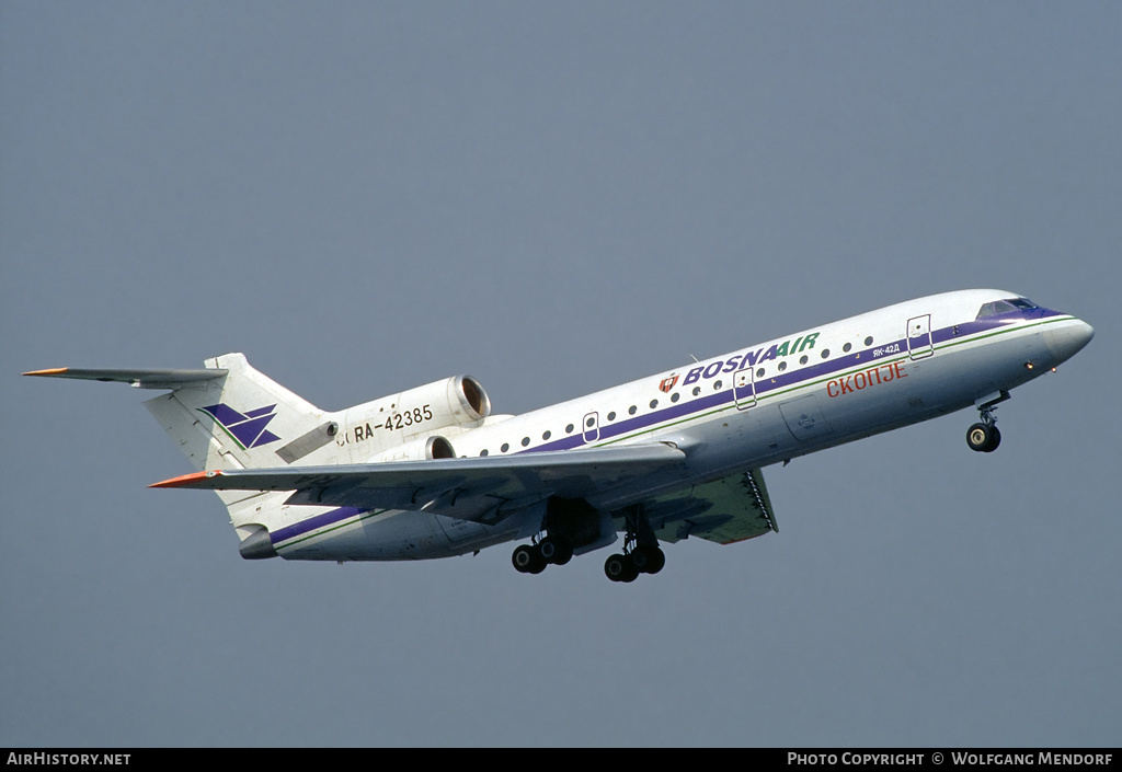 Aircraft Photo of RA-42385 | Yakovlev Yak-42D | Bosna Air | AirHistory.net #511445