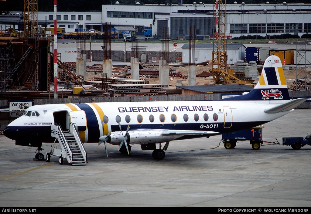 Aircraft Photo of G-AOYI | Vickers 806 Viscount | Guernsey Airlines | AirHistory.net #511458