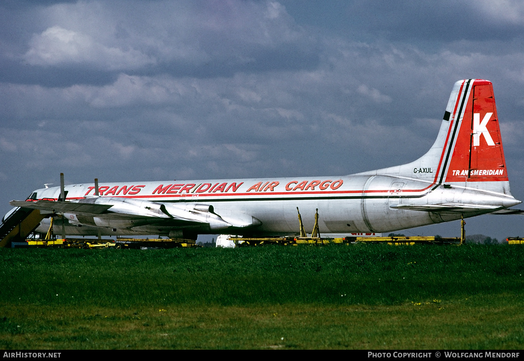 Aircraft Photo of G-AXUL | Canadair CL-44D4-2 | Transmeridian Air Cargo | AirHistory.net #511467