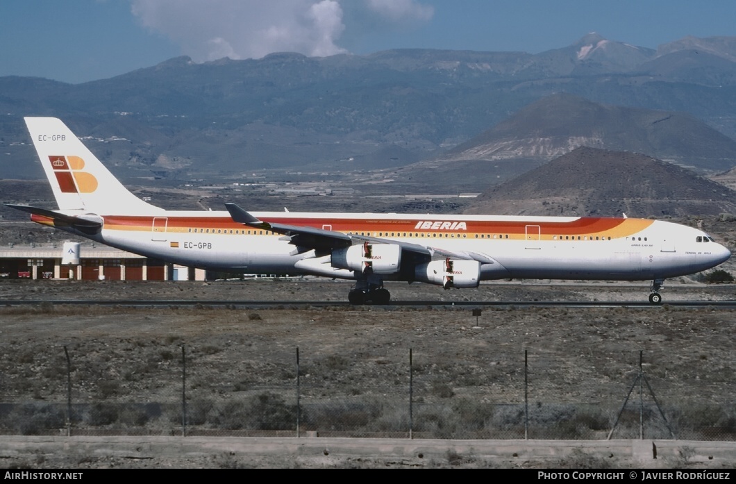 Aircraft Photo of EC-GPB | Airbus A340-313X | Iberia | AirHistory.net #511493