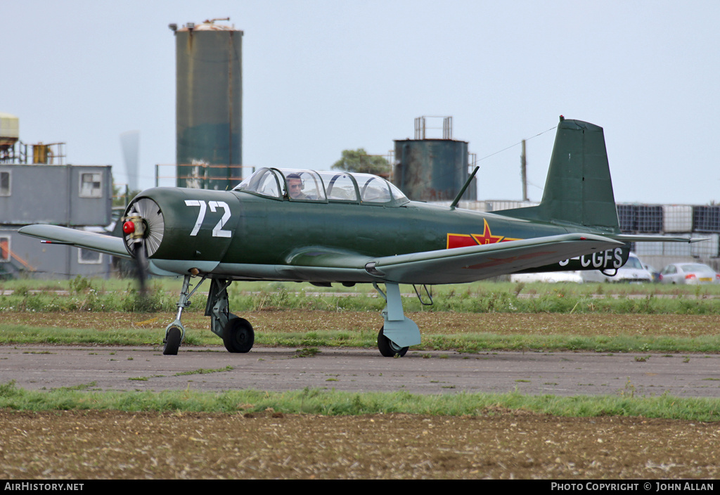 Aircraft Photo of G-CGFS / 61762 | Nanchang CJ-6A Chujaio | China - Air Force | AirHistory.net #511505