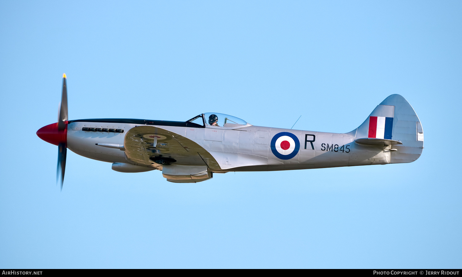 Aircraft Photo of G-BUOS / SM845 | Supermarine 394 Spitfire FR18E | UK - Air Force | AirHistory.net #511511