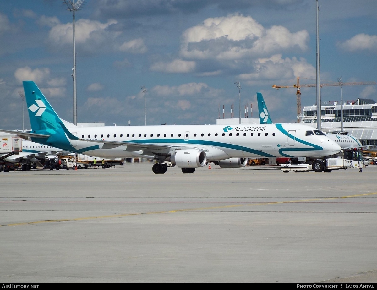 Aircraft Photo of I-ADJT | Embraer 195LR (ERJ-190-200LR) | Air Dolomiti | AirHistory.net #511526