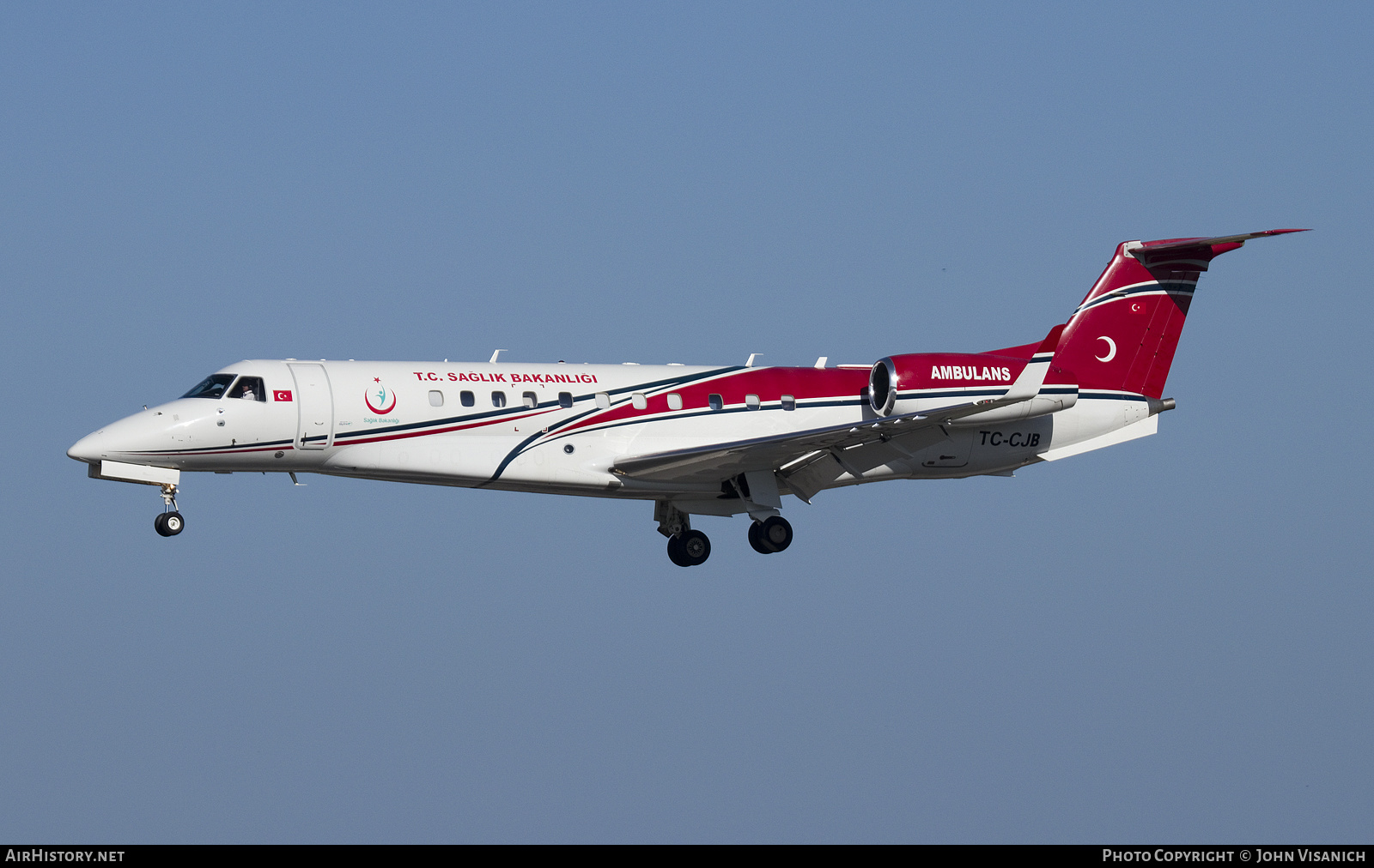 Aircraft Photo of TC-CJB | Embraer Legacy 650 (EMB-135BJ) | T.C. Sağlık Bakanlığı - Republic of Turkey Ministry of Health | AirHistory.net #511552