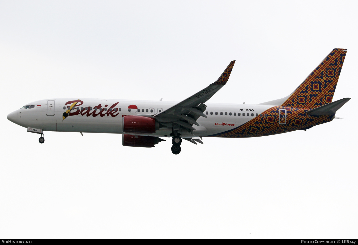 Aircraft Photo of PK-BGQ | Boeing 737-86N | Batik Air | AirHistory.net #511565