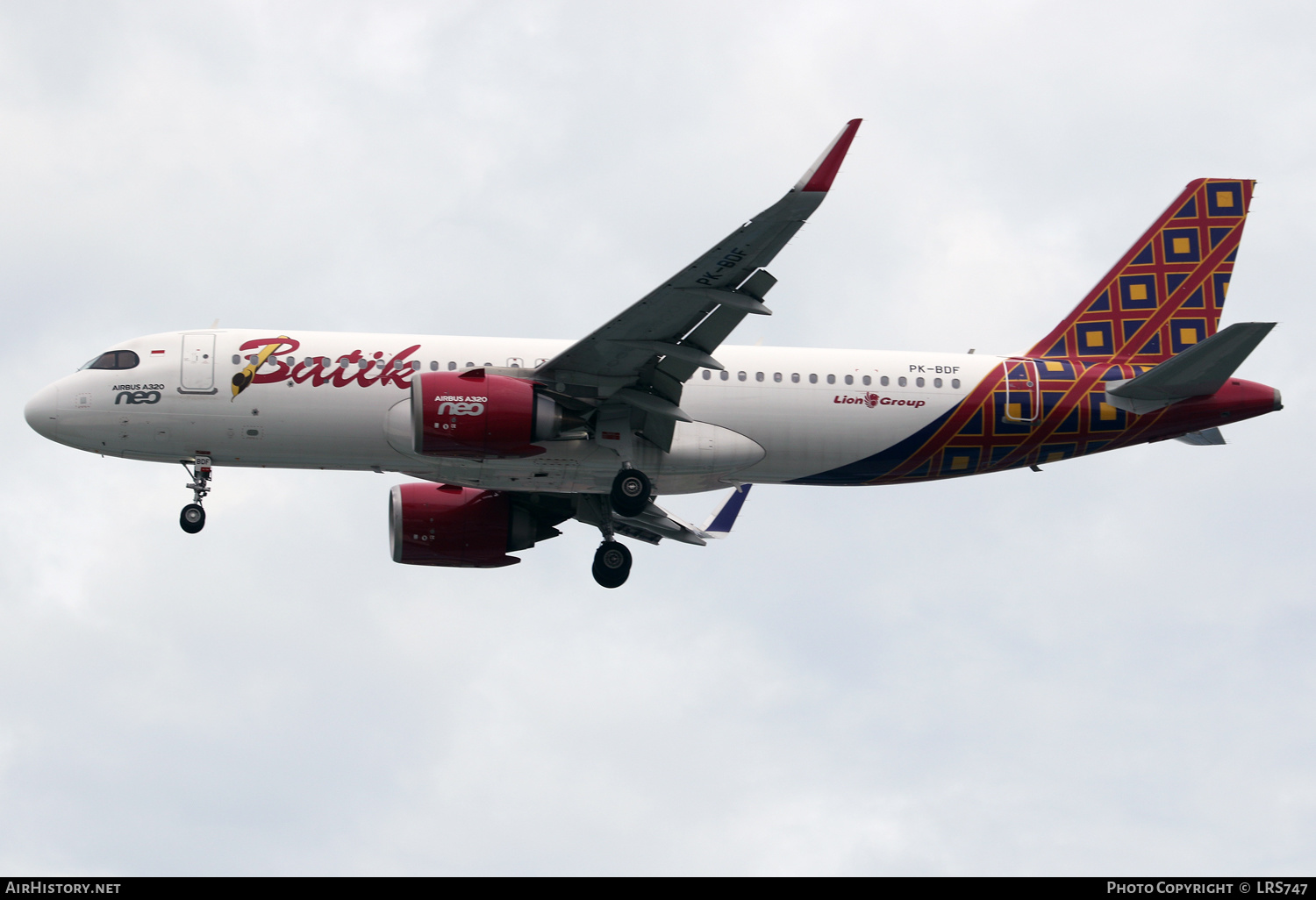 Aircraft Photo of PK-BDF | Airbus A320-251N | Batik Air | AirHistory.net #511575