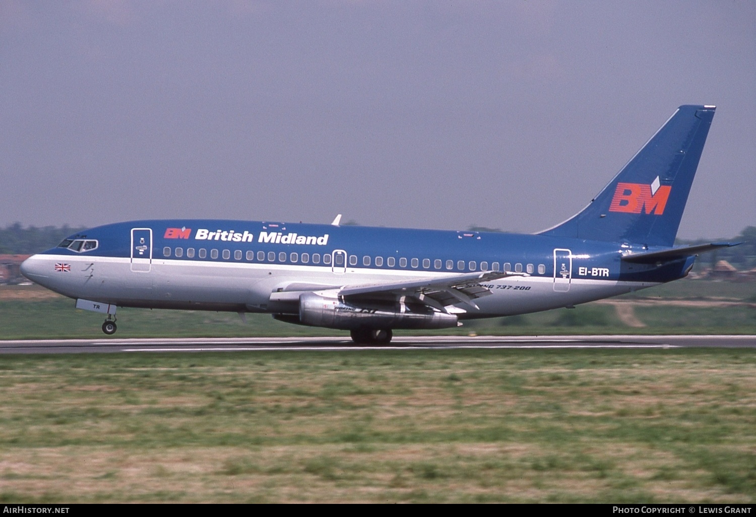 Aircraft Photo of EI-BTR | Boeing 737-2Q8/Adv | British Midland Airways - BMA | AirHistory.net #511599