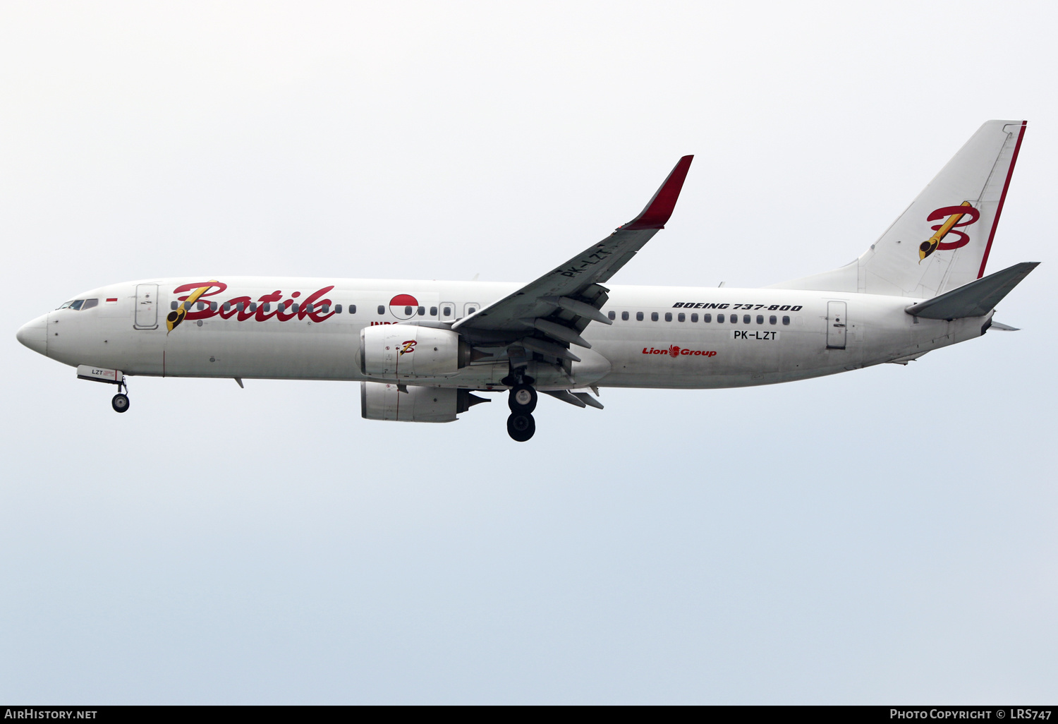 Aircraft Photo of PK-LZT | Boeing 737-8GP | Batik Air | AirHistory.net #511604