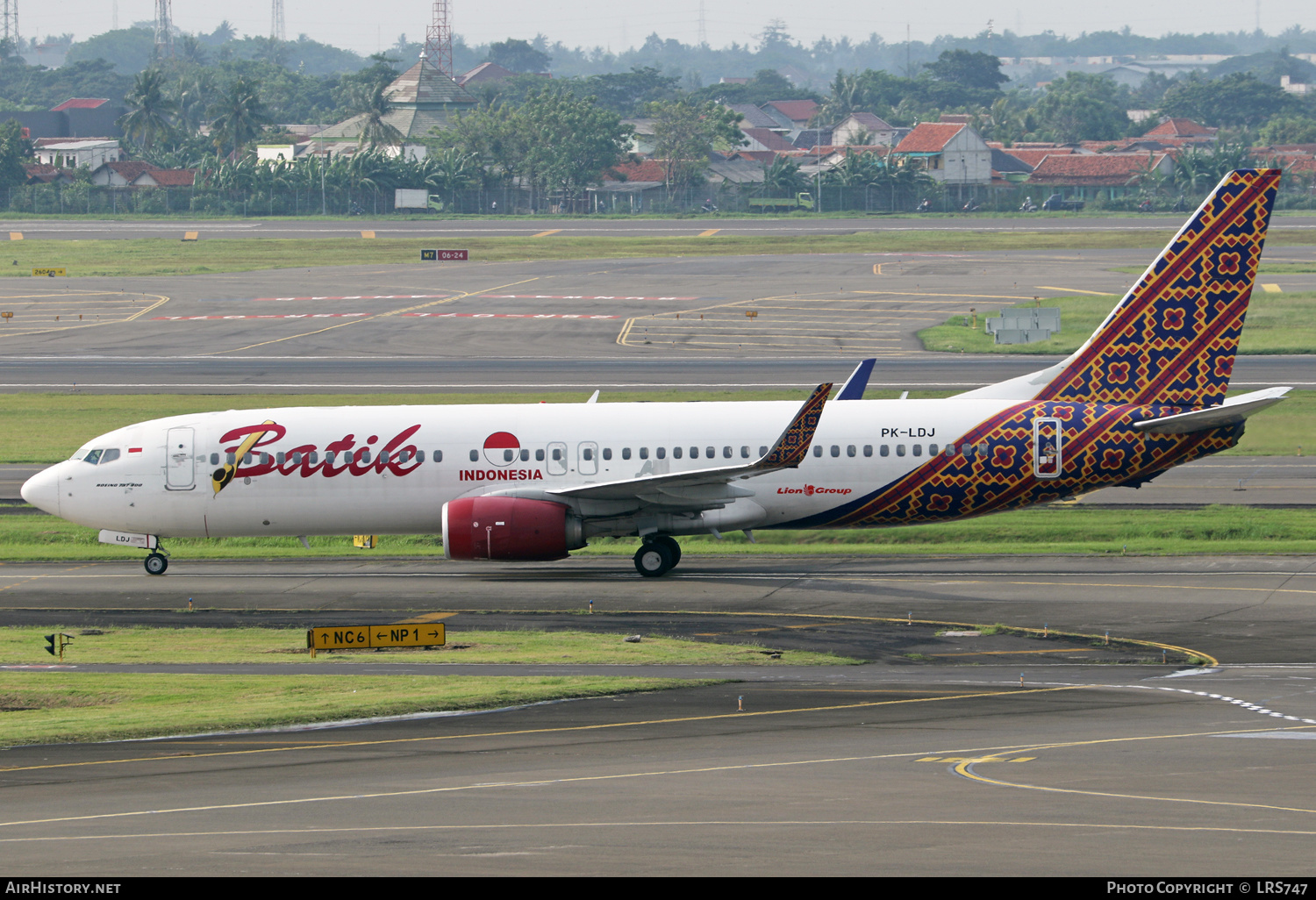 Aircraft Photo of PK-LDJ | Boeing 737-8GP | Batik Air | AirHistory.net #511645