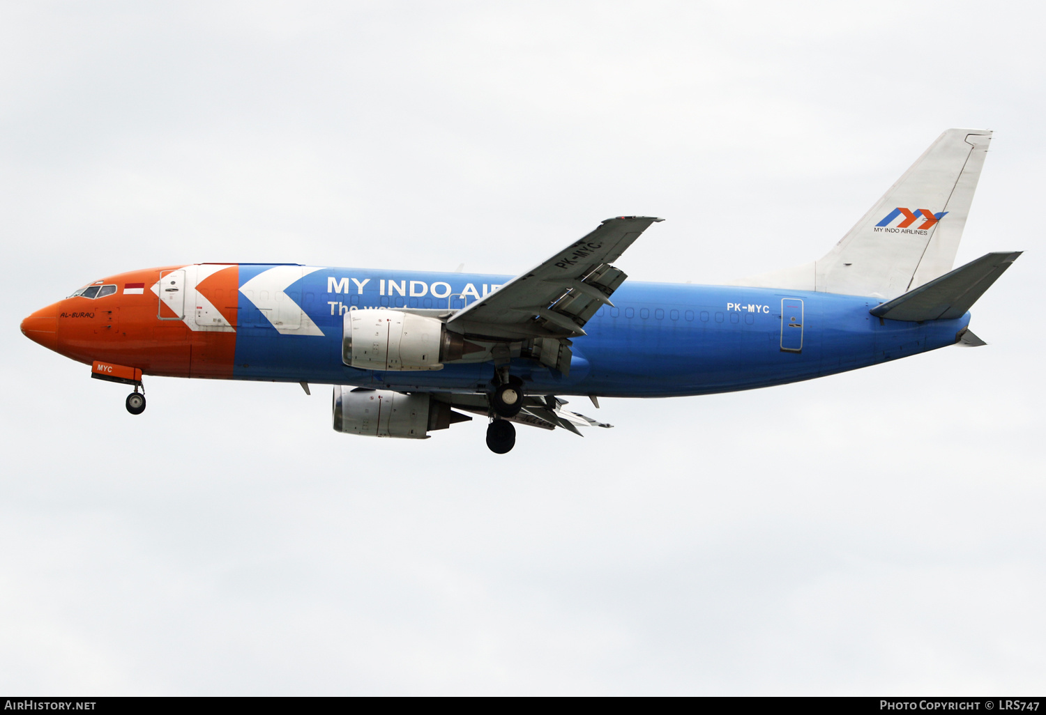 Aircraft Photo of PK-MYC | Boeing 737-39K(SF) | My Indo Airlines | AirHistory.net #511649