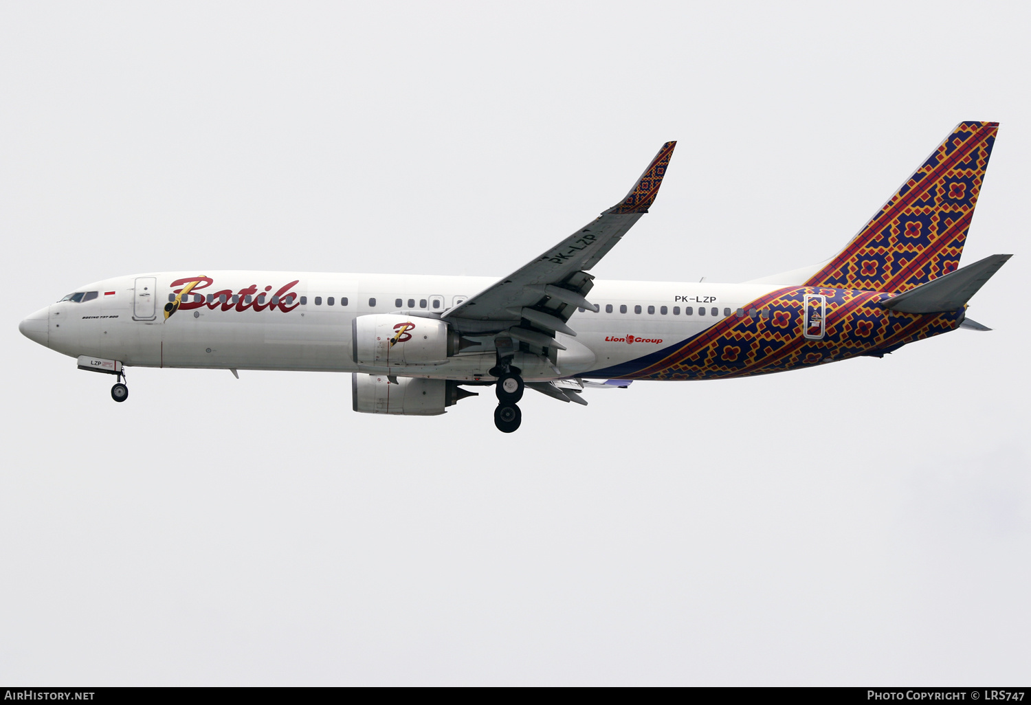 Aircraft Photo of PK-LZP | Boeing 737-800 | Batik Air | AirHistory.net #511674