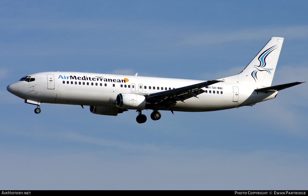 Aircraft Photo of SX-MAI | Boeing 737-4K5 | Air Mediterranean | AirHistory.net #511720