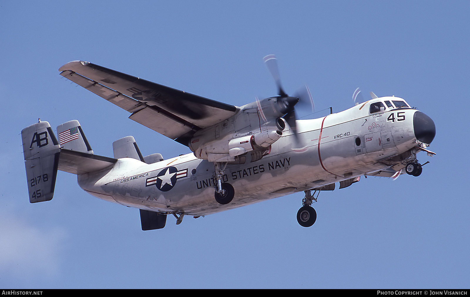 Aircraft Photo of 162178 | Grumman C-2A Greyhound | USA - Navy | AirHistory.net #511856