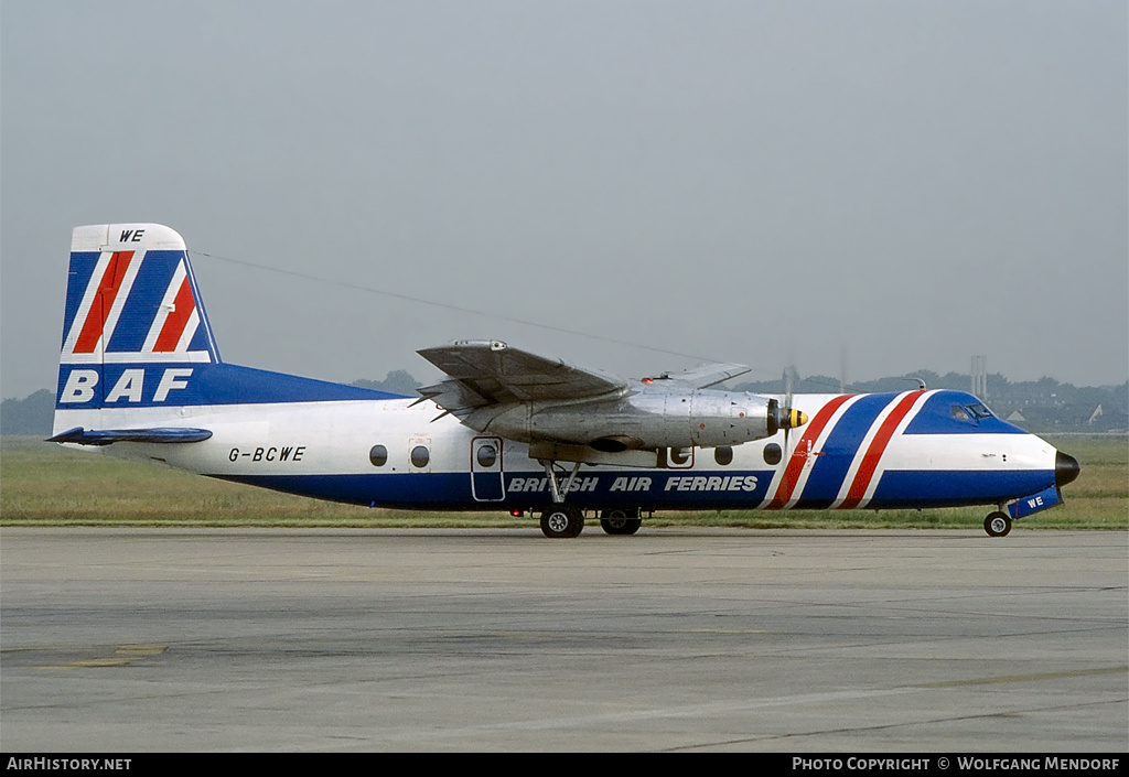 Aircraft Photo of G-BCWE | Handley Page HPR-7 Herald 206 | British Air Ferries - BAF | AirHistory.net #511858