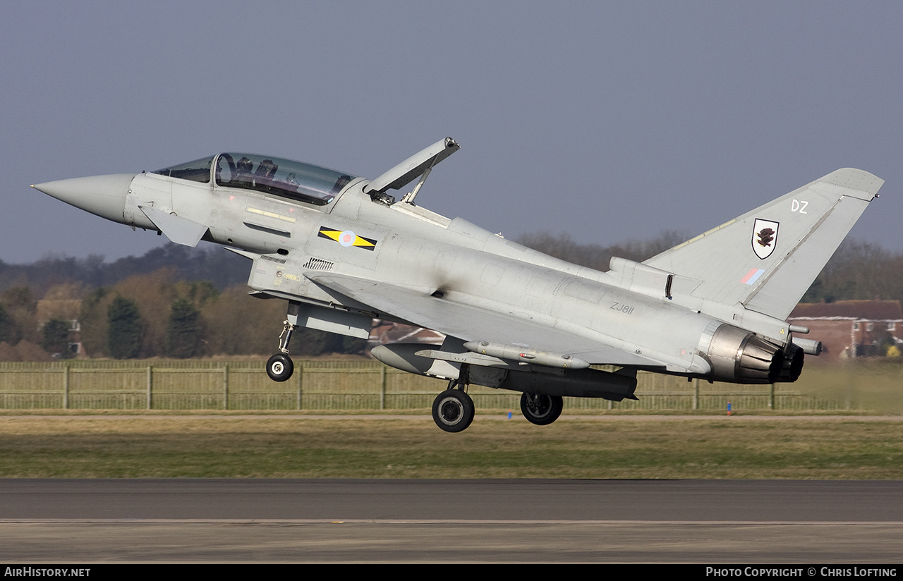 Aircraft Photo of ZJ811 | Eurofighter EF-2000 Typhoon T1 | UK - Air Force | AirHistory.net #511995