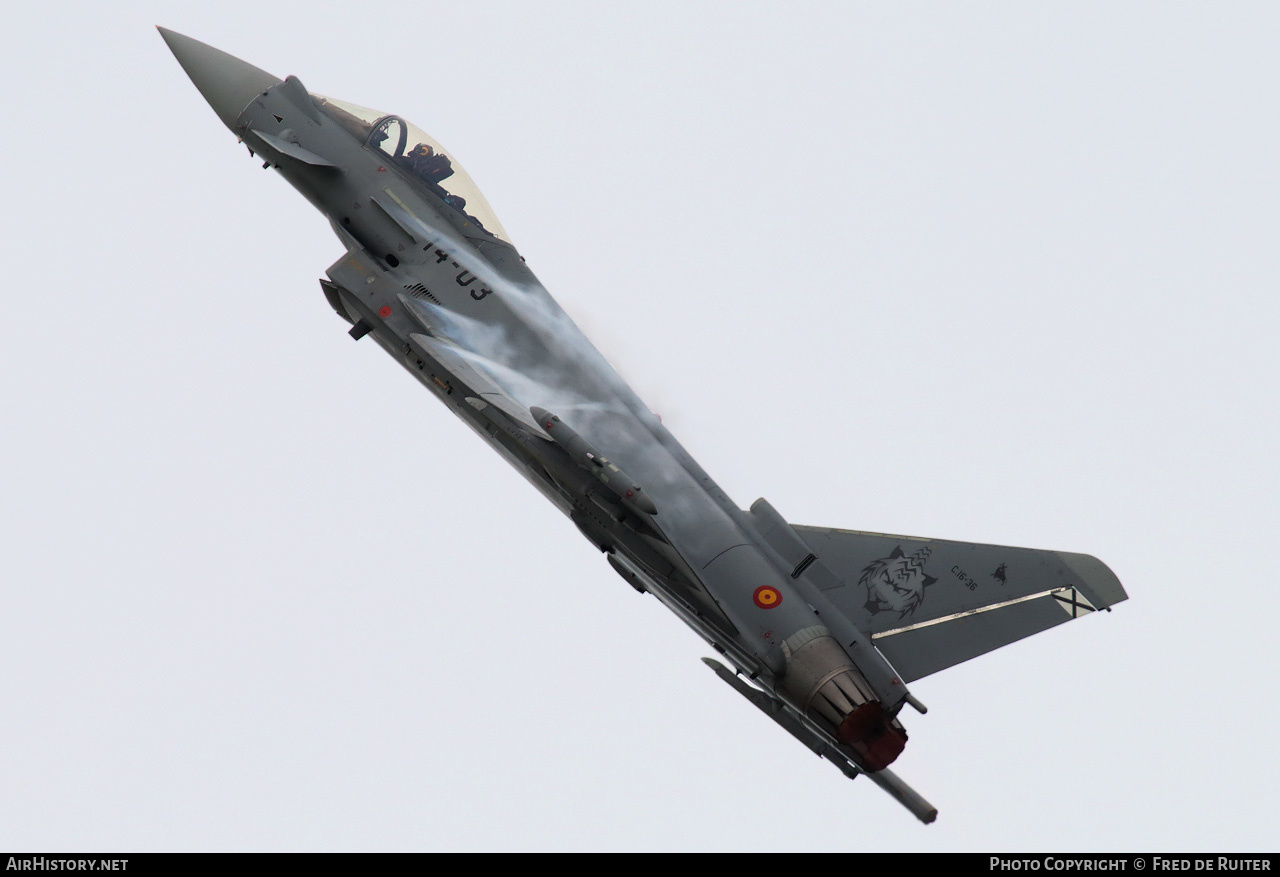 Aircraft Photo of C16-36 | Eurofighter EF-2000 Typhoon S | Spain - Air Force | AirHistory.net #512007