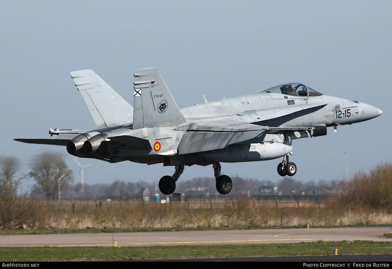 Aircraft Photo of C15-57 | McDonnell Douglas EF-18M Hornet | Spain - Air Force | AirHistory.net #512009