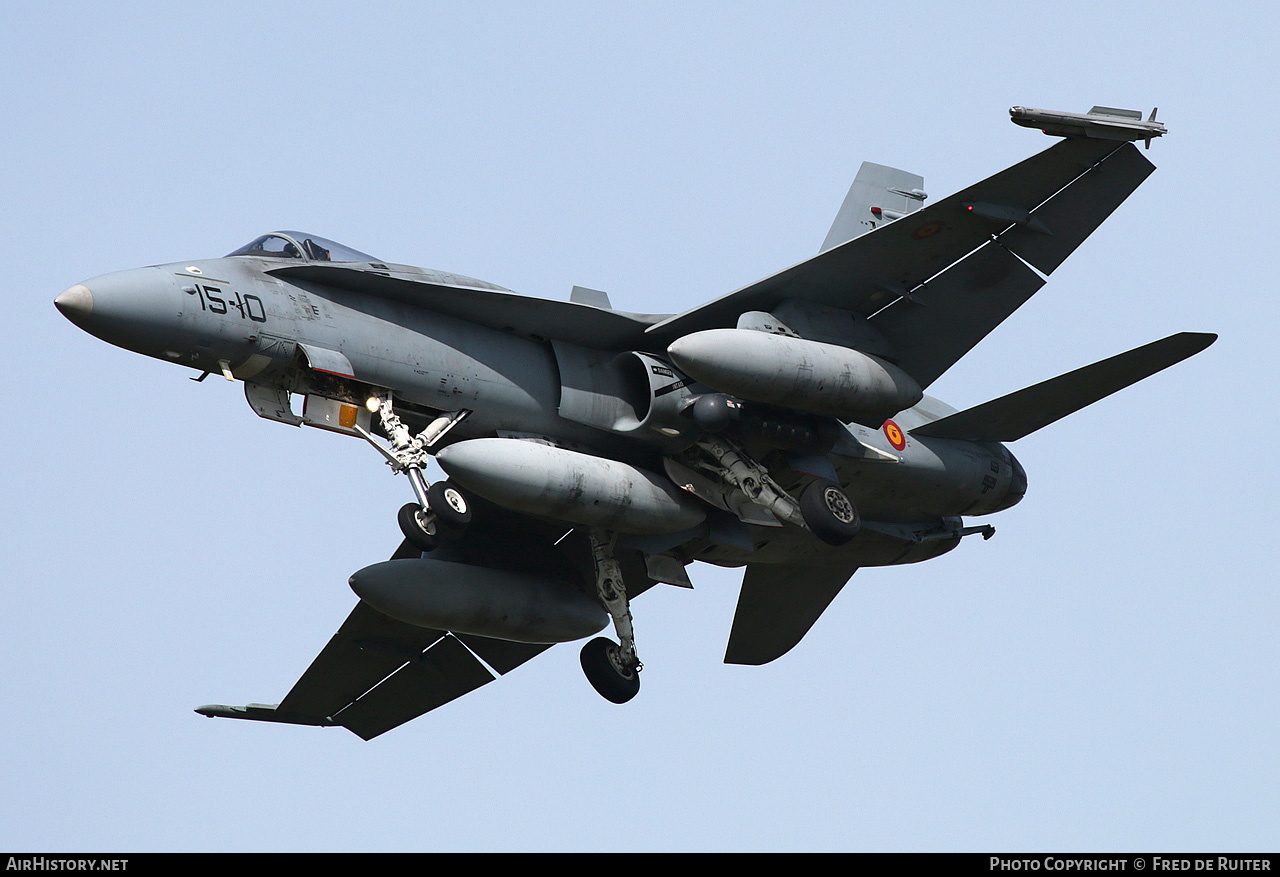 Aircraft Photo of C15-23 | McDonnell Douglas EF-18A Hornet | Spain - Air Force | AirHistory.net #512036