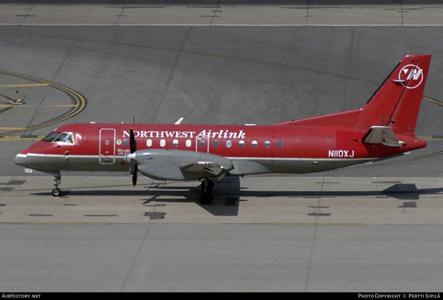 Aircraft Photo of N110XJ | Saab 340A | Northwest Airlink | AirHistory.net #512070