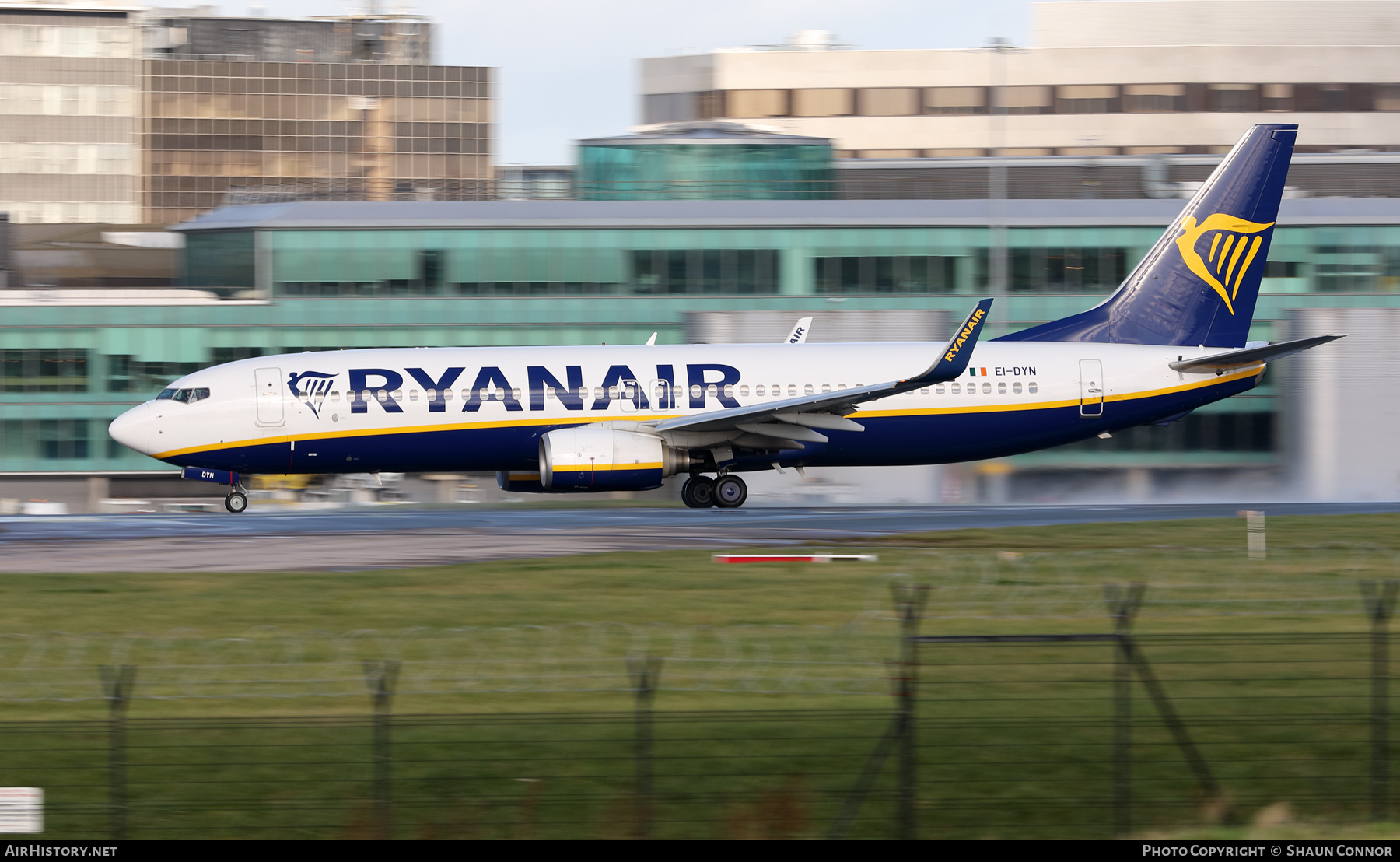 Aircraft Photo of EI-DYN | Boeing 737-8AS | Ryanair | AirHistory.net #512087