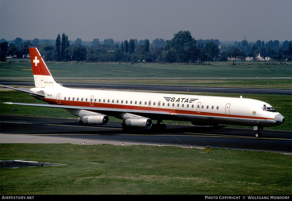 Aircraft Photo of HB-IDS | McDonnell Douglas DC-8-63CF | SATA - SA de Transport Aérien | AirHistory.net #512145