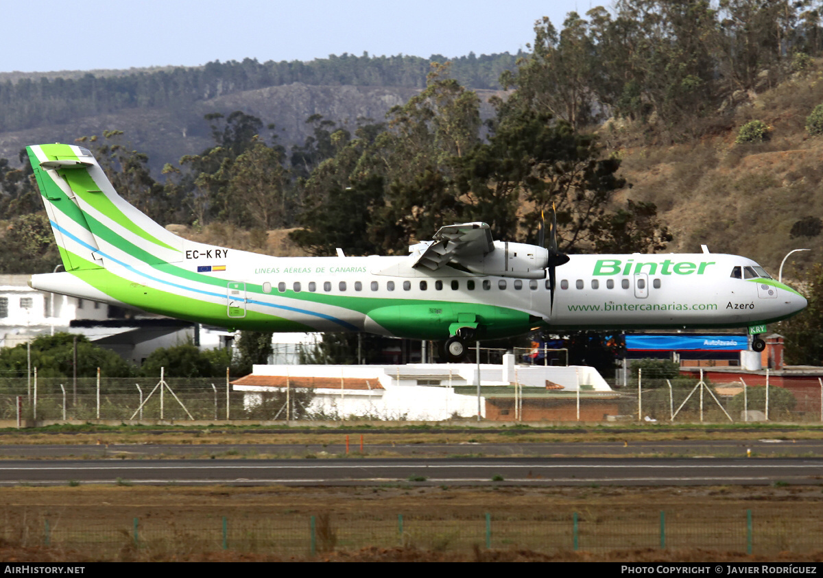 Aircraft Photo of EC-KRY | ATR ATR-72-500 (ATR-72-212A) | Binter Canarias | AirHistory.net #512208
