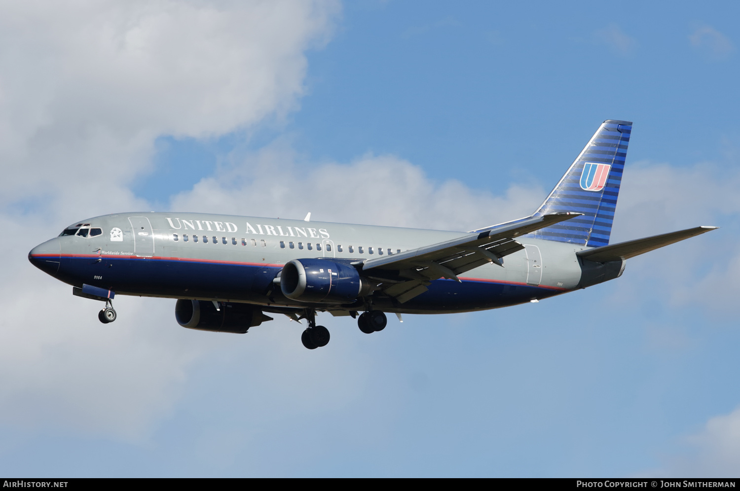 Aircraft Photo of N364UA | Boeing 737-322 | United Airlines | AirHistory.net #512234