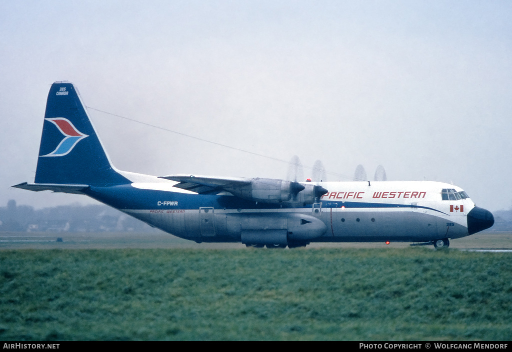 Aircraft Photo of C-FPWR | Lockheed L-100-20 Hercules (382E) | Pacific Western Airlines | AirHistory.net #512285