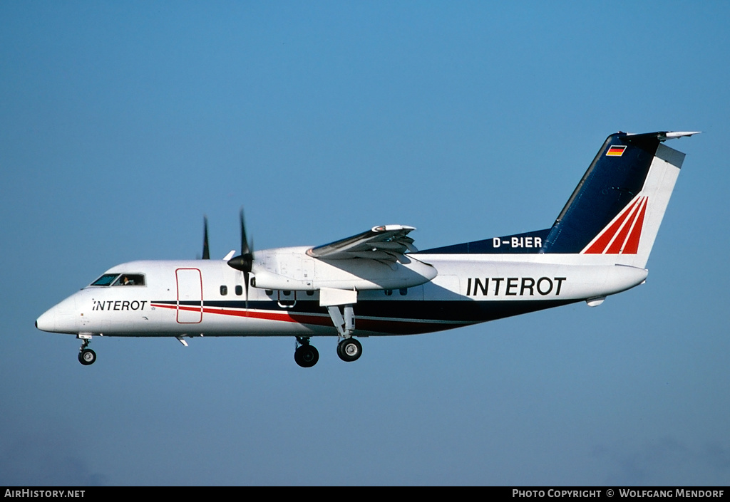 Aircraft Photo of D-BIER | De Havilland Canada DHC-8-103 Dash 8 | Interot Airways | AirHistory.net #512309