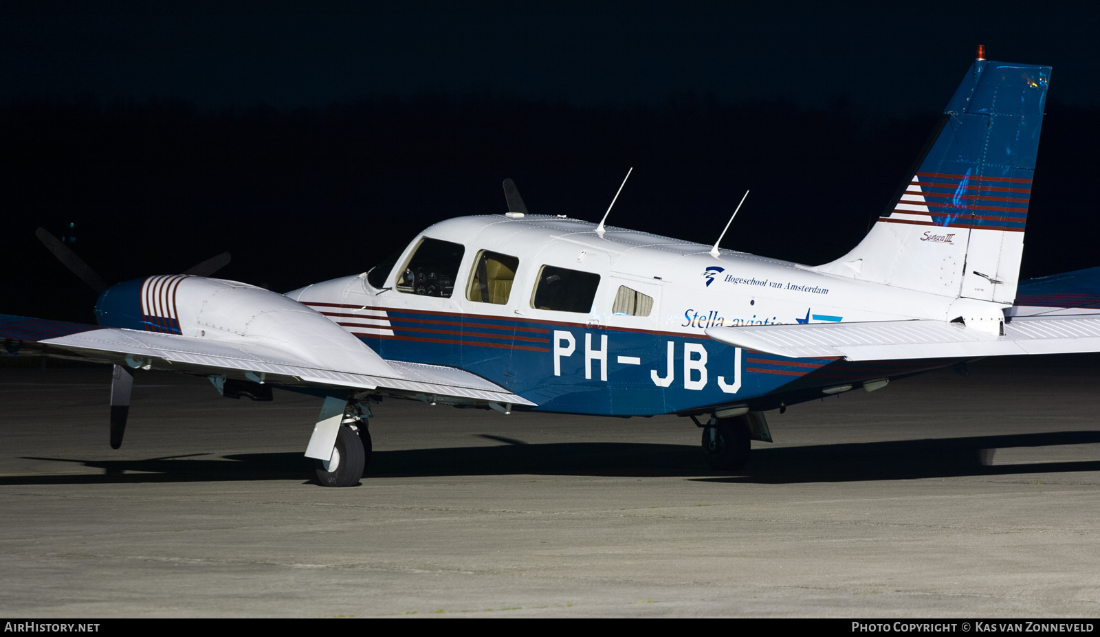 Aircraft Photo of PH-JBJ | Piper PA-34-220T Seneca III | Stella Aviation | AirHistory.net #512331