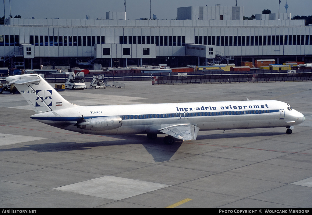Aircraft Photo of YU-AJT | McDonnell Douglas DC-9-51 | Inex-Adria Airways | AirHistory.net #512402