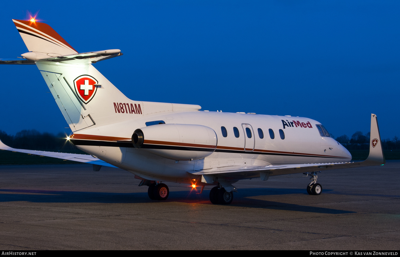 Aircraft Photo of N811AM | British Aerospace BAe-125-800A | Air Med International | AirHistory.net #512407