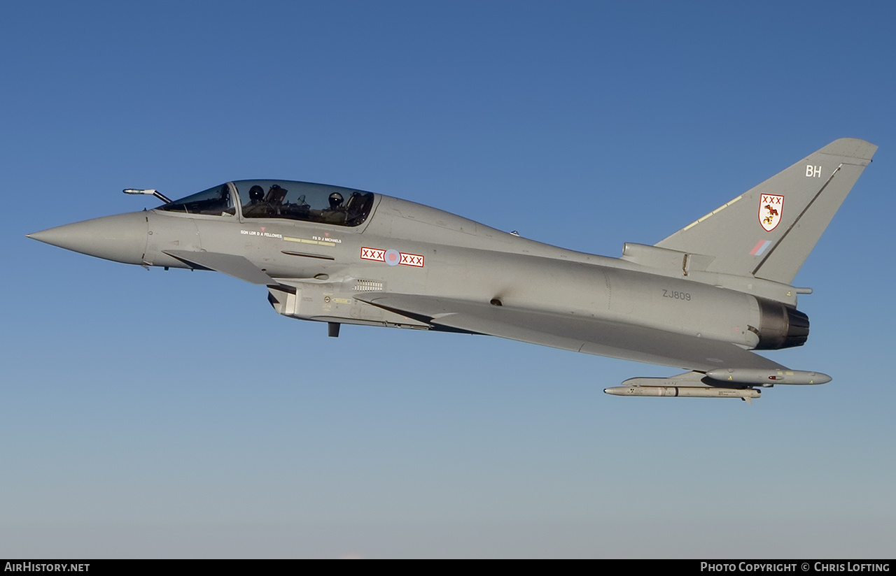 Aircraft Photo of ZJ809 | Eurofighter EF-2000 Typhoon T1 | UK - Air Force | AirHistory.net #512418