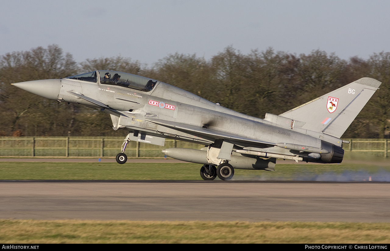 Aircraft Photo of ZJ808 | Eurofighter EF-2000 Typhoon T1 | UK - Air Force | AirHistory.net #512431