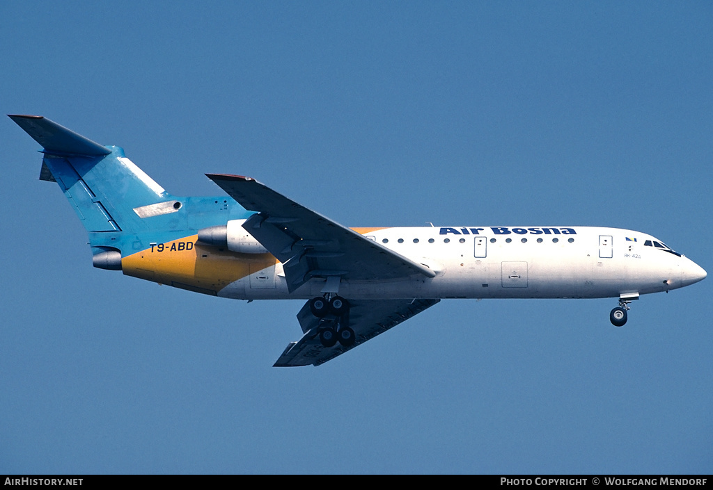 Aircraft Photo of T9-ABD | Yakovlev Yak-42D | Air Bosna | AirHistory.net #512434