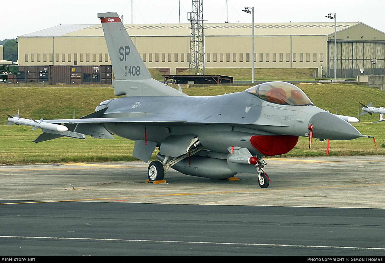 Aircraft Photo of 91-0408 / AF91-408 | General Dynamics F-16CM Fighting Falcon | USA - Air Force | AirHistory.net #512465