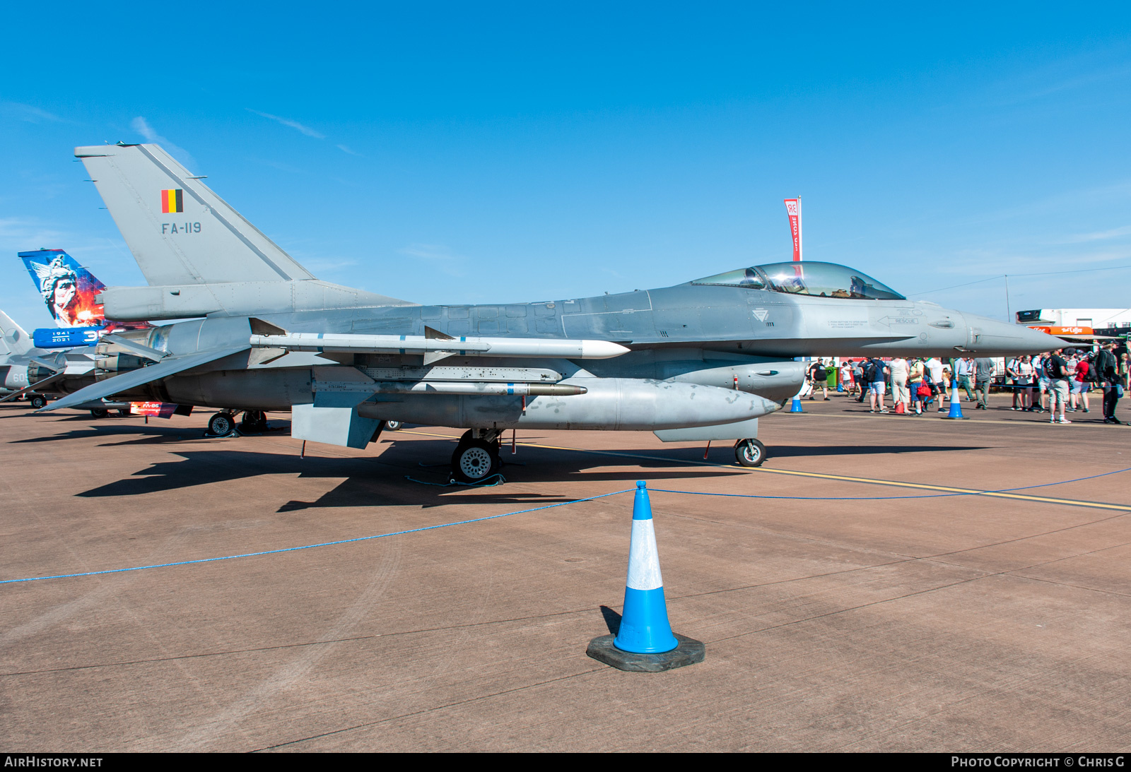 Aircraft Photo of FA119 | General Dynamics F-16AM Fighting Falcon | Belgium - Air Force | AirHistory.net #512523