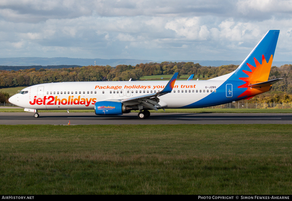 Aircraft Photo of G-JZBS | Boeing 737-800 | Jet2 Holidays | AirHistory.net #512534