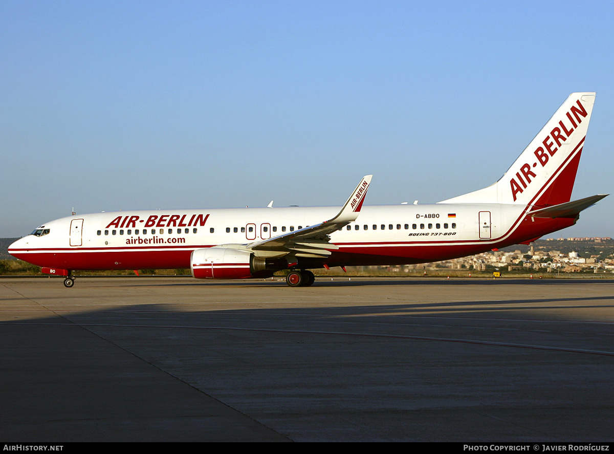 Aircraft Photo of D-ABBO | Boeing 737-86J | Air Berlin | AirHistory.net #512549