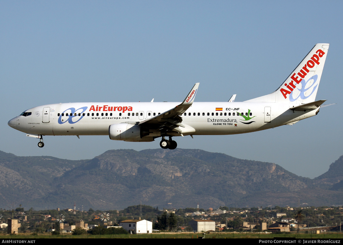 Aircraft Photo of EC-JNF | Boeing 737-85P | Air Europa | AirHistory.net #512556