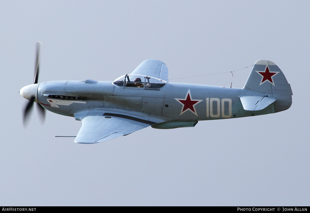 Aircraft Photo of G-CGXG / 100 white | Yakovlev Yak-3UA | Soviet Union - Air Force | AirHistory.net #512579